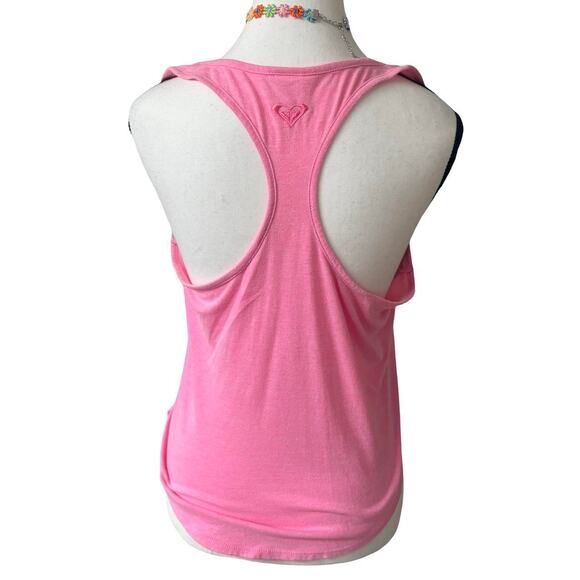 Y2K VTG. 2000'S ROXY LOGO PINK ROXY SURF TANK TOP - Picture 6 of 8